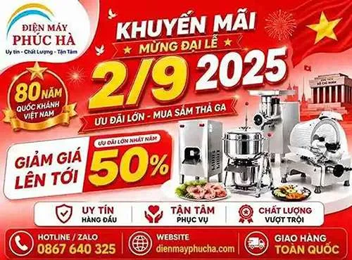 Khuyến mại dịp 2/9/2025 tại Điện Máy Phúc Hà