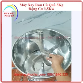 Máy xay đa năng 5kg bộ dao 4 cánh dạng dao thả, trục dao bằng inox