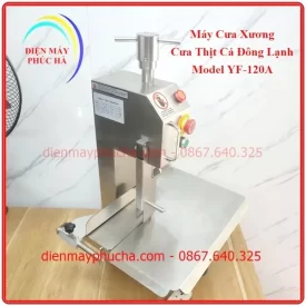 Máy Cưa Xương YF-F120A - Ảnh tổng thể sản phẩm, toàn thân, góc chính diện, chất liệu bền đẹp, năng suất cao.