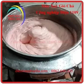 Thành phẩm mọc của máy xay giò chả công nghiệp 5kg 7kg 10kg 15kg 20kg điện 110V
