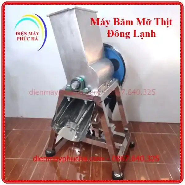 Máy băm mỡ đông lạnh – Băm nhỏ mỡ đông, đảm bảo an toàn vệ sinh