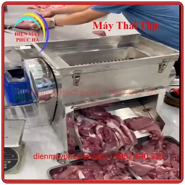 Máy thái thịt – Thiết bị cắt lát thịt nhanh, đều, tiết kiệm công sức
