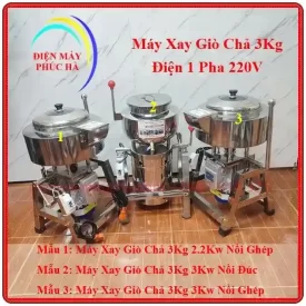 Máy Xay Giò Chả 3kg – 2.2kW, 3kW, Inox 304