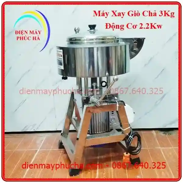 Máy xay giò chả 3kg 2.2kw Điện Máy Phúc Hà