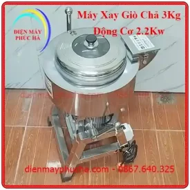 Máy xay giò chả 3kg 2.2kw inox 304