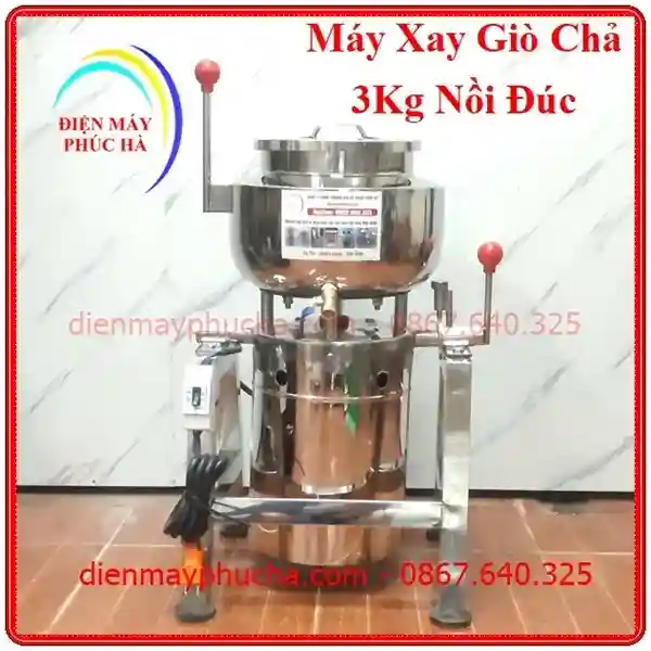 Máy xay giò chả 3kg inox 304 Điện máy Phúc Hà