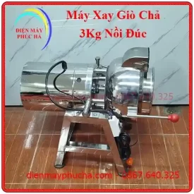Máy xay giò chả 3kg inox 304 cối nghiêng