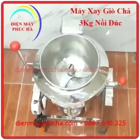 Cấu tạo máy xay giò chả 3kg inox 304