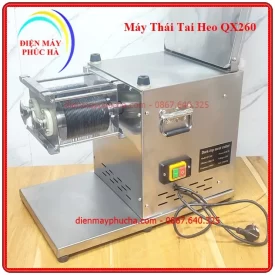 Máy Thái Tai Heo QX260 - Ảnh bộ dao với nhiều lưỡi sắc bén, chất liệu lưỡi bằng thép chống gỉ, lược dao bằng inox chắc chắn.