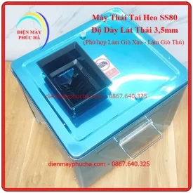 Máy Thái Tai Heo Làm Giò Xào SS80 Độ Dày Lát Thái 3,5mm - Ảnh chi tiết phễu nạp liệu tiện lợi, an toàn cho người sử dụng.