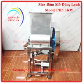 Máy Băm Mỡ Đông Lạnh 3,5Kw 220v - Ảnh động cơ được quấn từ 100% dây đồng, có vỏ bảo vệ chống nước văng vào.