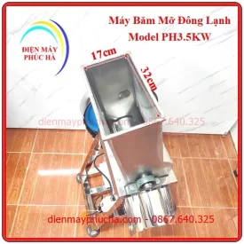 Máy Băm Mỡ Đông Lạnh 3,5Kw 220v - Ảnh cửa nạp liệu của máy với kích thước rộng, bộ dao băm được thiết kế tối ưu, sắc bén.