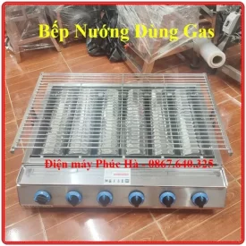 Bếp nướng hồng ngoại bằng Gas có loại 4 họng, 6 họng, 8 họng đốt