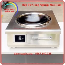 Bếp từ Công nghiệp Mặt Lõm công suất cao, nấu nhanh