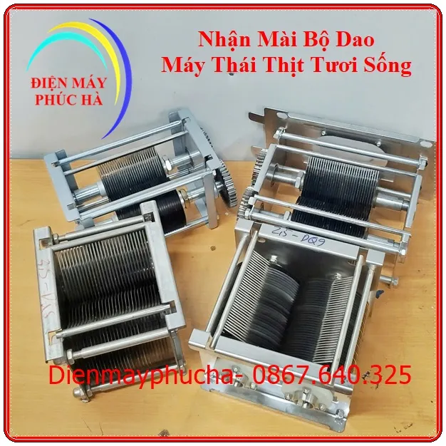 Nhận Mài Bộ Dao Máy Thái Thịt Tươi Sống
