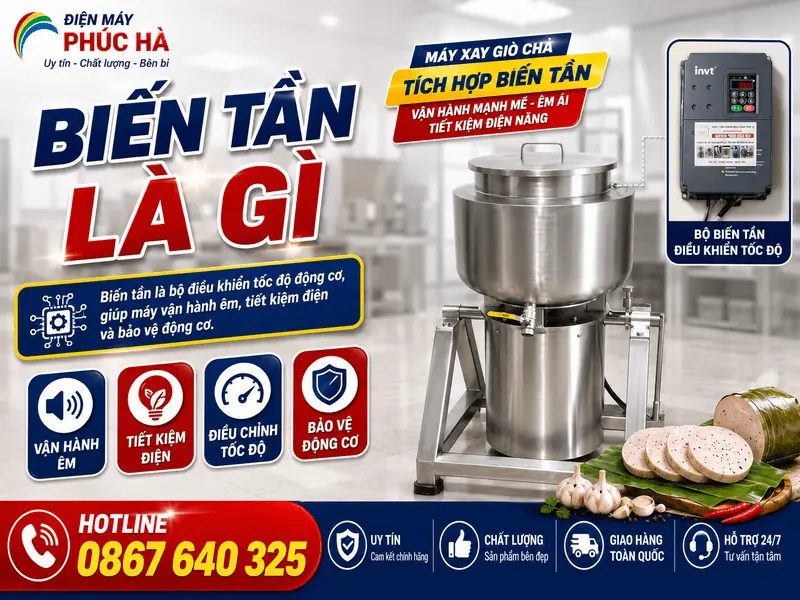 Biến tần trong máy xay giò chả là gì?