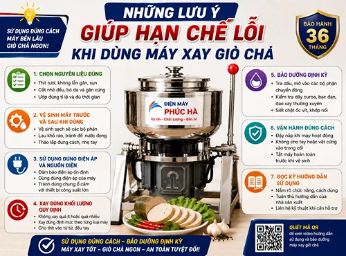 Nhung Luu Y Giup Han Che Loi Khi Dung May Xay Gio Cha Dienmayphucha
