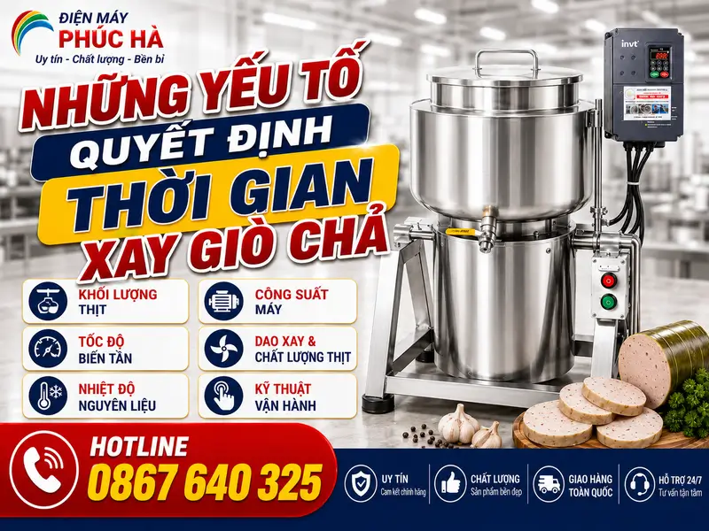 Thực tế xay 5kg thịt bằng máy xay giò chả 5kg mất bao lâu? 2 Những yếu tố quyết định thời gian xay giò chả